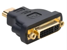 Akyga čierna / Adaptér / DVI (F) - HDMI (M) / Duplex (AK-AD-02)