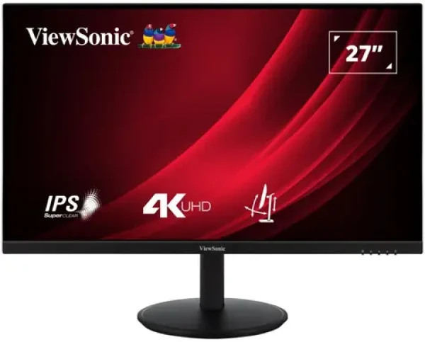 27" ViewSonic VG2708-4K čierna / Monitor / IPS / 4K UHD / 60 Hz / 4ms / HDMI + DP + USB-C / Pivot / VESA (VS20000)