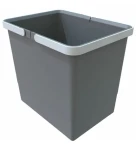 Elletipi Big 15 L Plastový kôš s rukoväťami sivá / bez veka / 28 x 22.5 x 30 cm (PTM SG28 C97 M)