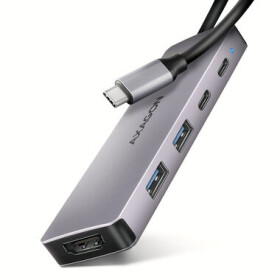 Axagon HMC-5H60, USB 5Gbps húb, porty 2x USB-A, 1x USB-C, HDMI 4k/60, PD 100W, kábel USB-C 15cm (HMC-5H60)