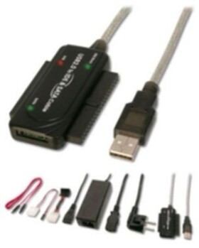 Gembird adaptér IDE 3.5 / 2.5 / SATA na USB 2.0 / 70cm / napájací AC adaptér (AUSI01)