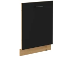 Predný panel na vstavnú kuchynskú umývačku Modena, 60 cm, dub artisan/čierna%