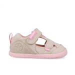 Dievčenské barefoot sandále LONA BASICA BEIGE Y ROSA Biomecanics 262191-F884 - 25