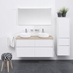 Mereo Opto, kúpeľňová skrinka 120 cm, biela CN913SN