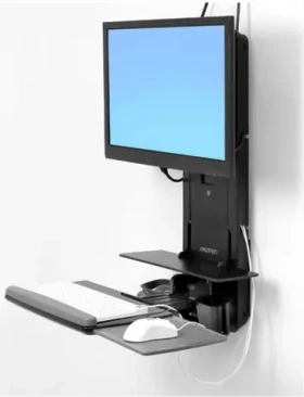 Ergotron Patient Room VL18 STS WM / systém držiakov na stenu / pre monitor klávesnicu a myš (61-080-085)