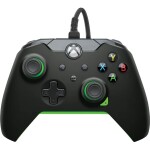 PDP Wired Controller - Neon Black zelená / Herný ovládač / drôtový / USB / 2.4m / Xbox Series X/S Xbox One PC (049-012-GG)