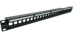 Conexpro Patch panel modulárny 24 portov / Patch panel / 19" / 1U / neosadený (PP24-0-UTP)