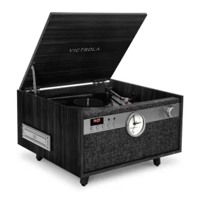 Victrola VTA-830SB-BLK-INT Century čierna / Gramofón / 3 rýchlostné / BT / RCA / 3.5mm jack (5060647651145)