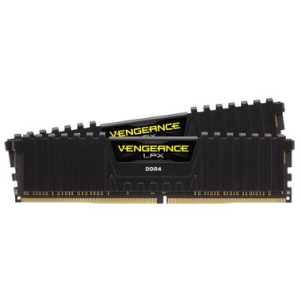 Corsair Vengeance LPX Black 64GB / 2x32GB / DDR4 / 2666MHz / PC4-21300 / CL16-18-18-35 / 1.2V / XMP2.0 / s chladičom (CMK64GX4M2A2666C16)