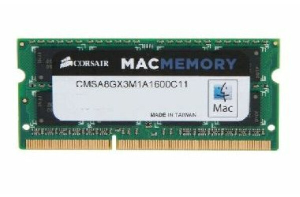 Corsair Mac 8GB (1x8GB) 1600MHz / SO-DIMM / DDR3L / 1.5V / Apple NTB (CMSA8GX3M1A1600C11)