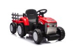 Mamido Mamido Detský elektrický traktor s vlečkou Farm 24V 2x45W červený