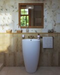 Voľne stojace umývadlo SAT Fusion 85x50 cm otvor pre batériu uprostred SATFUS8550 SATFUS8550