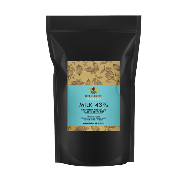 Prvotriedna mliečna čokoláda 43% 10kg - Chocolate Del Caribe - ChocolateDelCaribe - ChocolateDelCaribe