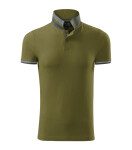 Polokošeľa Collar Up avokádovo zelená 2XL