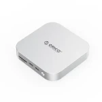 Orico MiniLink Dokovacia stanica strieborná / 3x USB-C + 3x USB-A + 3.5mm jack + SD/TF + DC