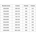 MEXEN/S - Exo sprchové dvere krídlové 90, transparent, chróm 8181-090-000-01-00