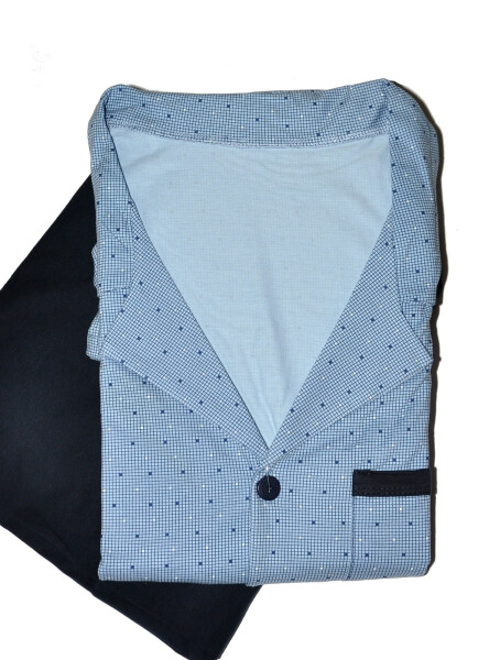 Cornette 114 long/r 3XL-5XL pánske pyžamo bez zipsu šedá 5XL
