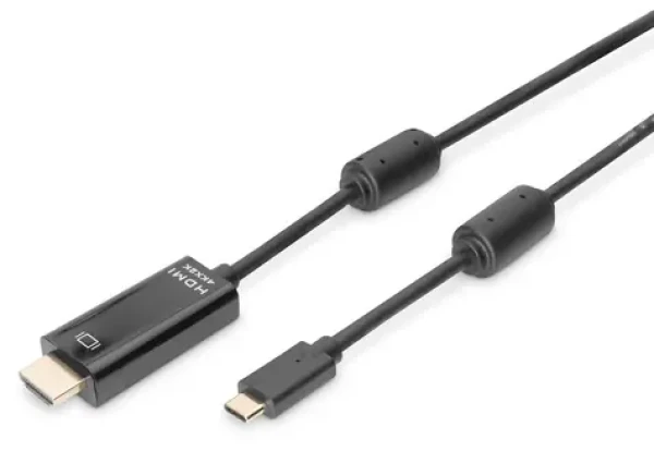 Digitus AK-300330-020-S čierna / Kábel USB-C na HDMI / 4K 60 Hz / 2 m (AK-300330-020-S)