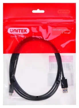 Unitek / Kábel USB / USB-A 3.1 Gen 1 na USB-C / 5 Gbps / 2 m (C14103BK-2M)
