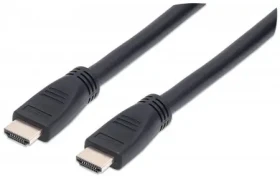 Manhattan kábel do steny HDMI-HDMI 10m / Ethernet / tienený / čierny (353977)