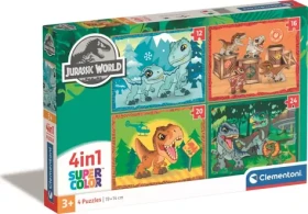 Clementoni PUZZLE Jurský svet 4v1