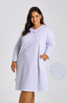 3464 NOČNÁ KOŠEĽA DEBORA 2XL-4XL Modrá 3xl
