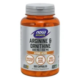 Arginín Ornitín - NOW Foods (100 kaps.) (47701-1-100caps)