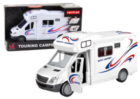 Mamido Auto Camper s efektmi a otváracími dverami biele