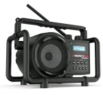 PerfectPro DABBOX čierna / Kombinované stavebné rádio / 4xLR14 / FM / DAB+ / AUX / BT / bez batérií (DBX3)