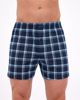 Pánske boxerky Comfort 002/322 Blue Mix Pattern - Cornette XL modrá mix