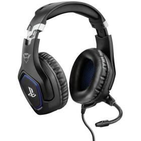 TRUST GXT 488 Forzia PS4 / slúchadlá pre PS4 / mikrofón / 50mm meniče / ovládanie hlasitosti / 3.5 mm jack / čierno-modrá (23530-TR)