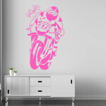 Veselá Stena Samolepka Valentino Rossi Farba: žlutá, Veľkosť: 80 X 48 cm