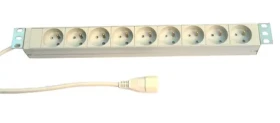 Knurr PDU lišta do čajky / 7x230V / 1U / 19 / 1x16A / IEC320 C20 / biela (MXL907F073)