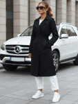 Dámsky dvojradový kabát TY5437 čierny - FashionStreet M