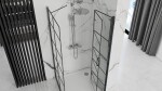 REA/S - Sprchovací kút Moliere dvere / stena 100x80 BLACK MOLDS100080B