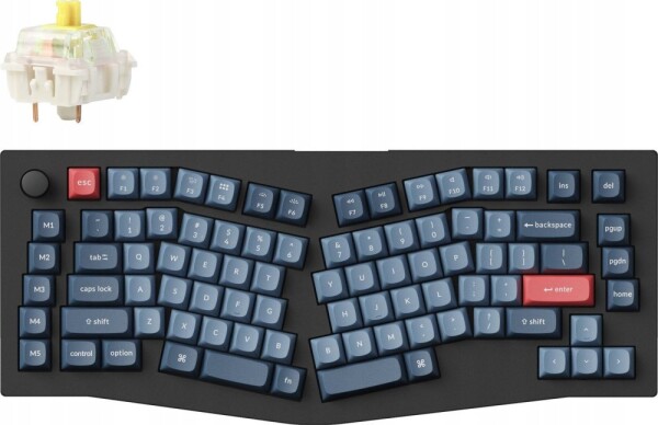 Keychron Keychron - V10 Max QMK/VIA Wireless Custom Mechanical Keyboard - Klawiatura mechaniczna Fully Assembled Knob Banana