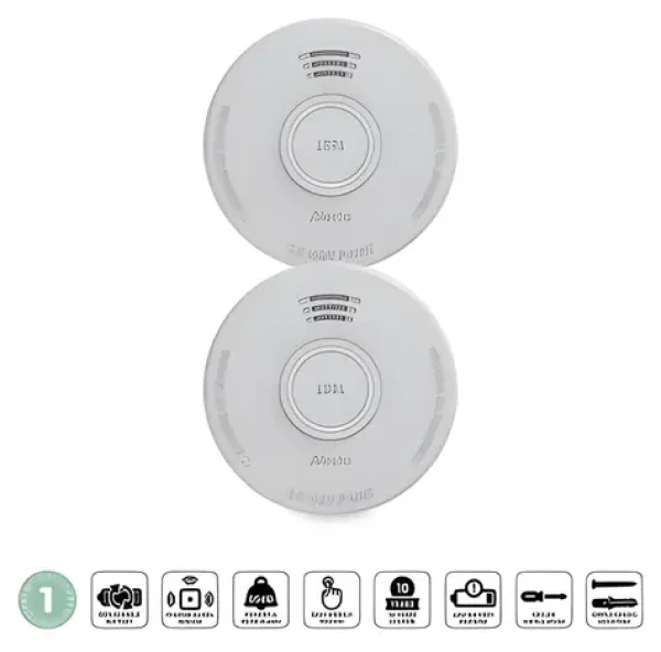Alecto SD110 / Detektor dymu / 2 ks / 85 dB / 9V batéria (SD110 2X)