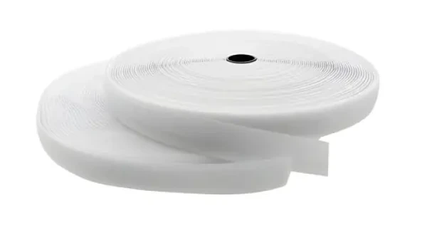Lanview sťahovacia páska na suchý zips 10 mm biela / Sťahovacia páska / 5 m (LVT-HL1010W)
