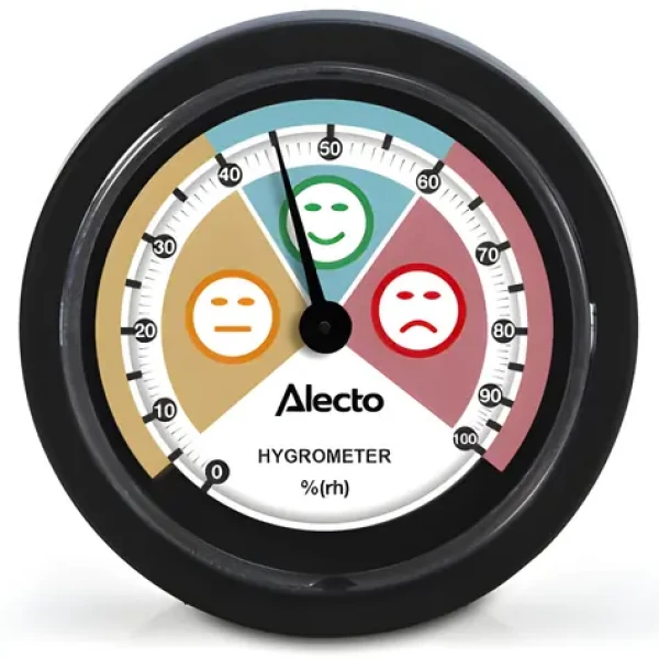 ALECTO Analógový vlhkomer 60 mm /bez batérie/ do interiéru (WS-05)