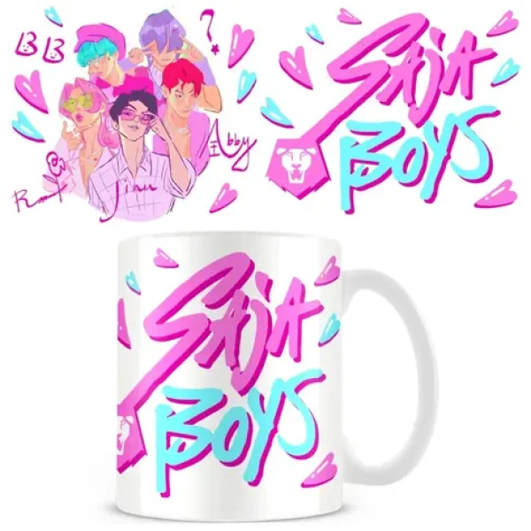Pyramíd Mug Saja Boys KPop Demon Hunters / Keramický hrnček / 315 ml (MG2510651CEPM)