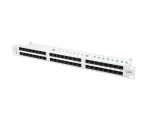 Lanberg 19" sivý / Patch panel / 48 portov / RJ-45 / Cat.6 UTP / 1U (PPU6-1048-S)