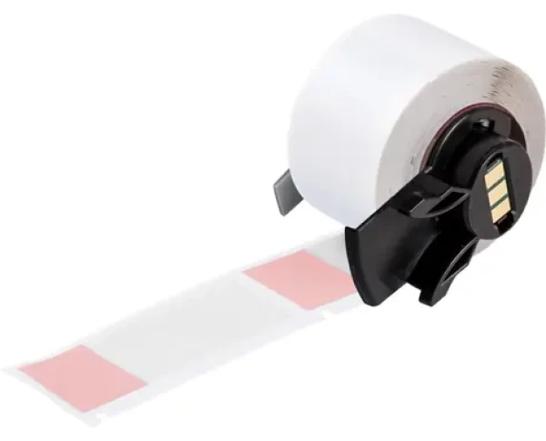 BRADY samolaminujúce vinylové štítky pre M610/M611/BMP61/M710/BMP71 / Štítky do tlačiarne / 25,4×63,5 mm / 100 ks (M6-21-427-RD)