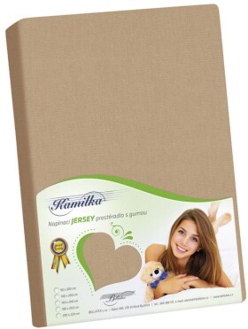 JERSEY prestieradlo 180x200 011 cappuccino J7