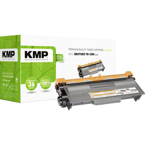 KMP B-T46 toner náhradný Brother TN-3380, TN3380 čierna 8500 Seiten kompatibilná náplň do tlačiarne; 1258,3000