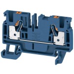 Weidmüller 2534380000 priechodná svorka 6.1 mm pružinová svorka tmavomodrá 100 ks; 2534380000