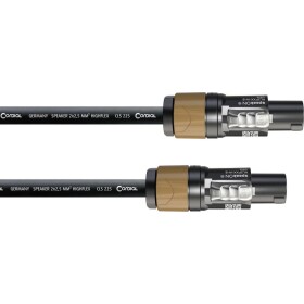 Cordial reproduktor kábel [1x SPK zástrčka - 1x SPK zástrčka] 2 x 2.5 mm² 1.50 m čierna; CPL 1,5 LL 2