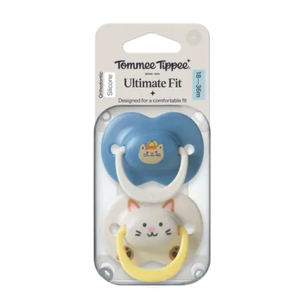 Tommee Tippee Ultimate Fit DECO silikónový cumlík 18-36 m BOY 2ks - viac farebných variant (433657-T)