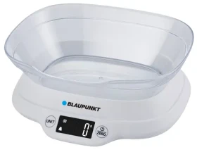 Blaupunkt FKS501 biela / kuchynská váha s miskou / 1-5000 g / 2x AAA (FKS501)