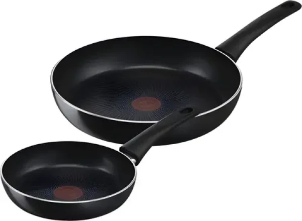 TEFAL Generous Cook C27890 čierna / Sada panvíc / 20 cm + 28 cm / titánový nepriľnavý povrch / indukcia (C27890)