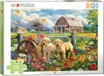 EUROGRAPHICS Puzzle Connecting Pieces: Šteňatá na jar